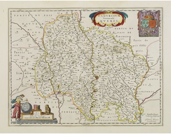 BLAEU, W. - Cadurcium Vernaculé Querci. BLAEU, W. - Cadurcium Vernaculé Querci.