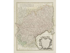 LATTRÉ, J. / BONNE, R. -  Carte des Gouvernements de Languedoc.. Roussillon.. LATTRÉ, J. / BONNE, R. -  Carte des Gouvernements de Languedoc.. Roussillon..