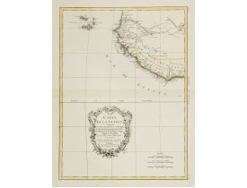 LATTRÉ, J. / BONNE, R. -  Carte de la Guinée contenant les Isles du Cap Verd, le Senegal.. LATTRÉ, J. / BONNE, R. -  Carte de la Guinée contenant les Isles du Cap Verd, le Senegal..