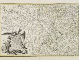 LATTRÉ / ZANNONI, R. -  Carte de L'Empire D'Alemagne avec les Etats de Bohême..