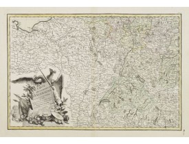 LATTRÉ / ZANNONI, R. -  Carte de L'Empire D'Alemagne avec les Etats de Bohême.. LATTRÉ / ZANNONI, R. -  Carte de L'Empire D'Alemagne avec les Etats de Bohême..