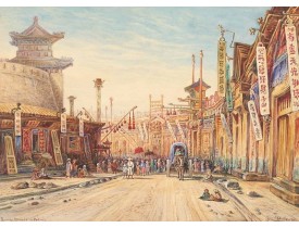 DIETH, H. -  Strasse in Peking. DIETH, H. -  Strasse in Peking.