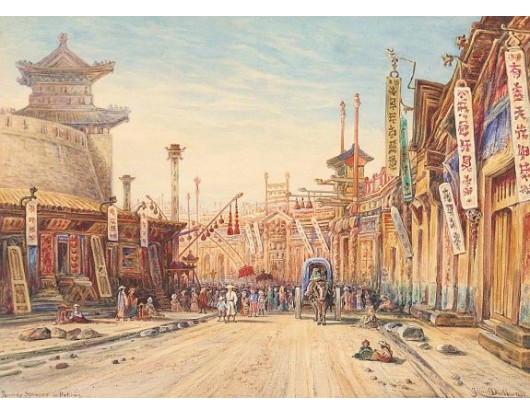 DIETH, H. -  Strasse in Peking.