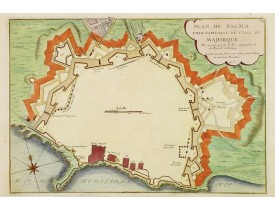 DE FER, N. -  Plan de Palma ville capitalle de l'Isle de Majorque.