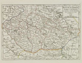 ROBERT DE VAUGONDY, G. -  Royaume de Bohéme, Marquisat de Moravie, et Silésie Autrichenne.