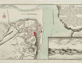RASPISCHEN HANDLUNG. -  Plan der Stadt Quebec Haupstadt in Neu Franckreich oder Canada..