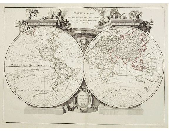 SANTINI, P. / REMONDINI, M. - Mappa Monde ou description du globe terrestre .. SANTINI, P. / REMONDINI, M. - Mappa Monde ou description du globe terrestre ..
