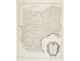 SANTINI, P. / REMONDINI, M. -  Carte des Gouvernements de Languedoc, de Foix et de Roussillon.. SANTINI, P. / REMONDINI, M. -  Carte des Gouvernements de Languedoc, de Foix et de Roussillon..