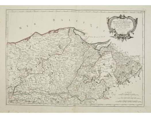 SANTINI, P. /REMONDINI, M. - Carte de la Prusse Occidentale.. au Roi de Prusse. SANTINI, P. /REMONDINI, M. - Carte de la Prusse Occidentale.. au Roi de Prusse.