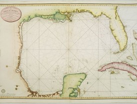 DÉPÔT GÉNÉRAL DE LA MARINE. -  Carte des cotes du Golfe du Mexique..