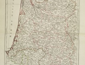 SANTINI, P. / REMONDINI, M. -  Carte des Gouvernements de Guienne et Gascogne, avec celui de Béarn et Basse Navarre. . .
