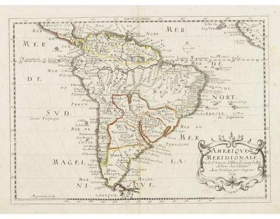 SANSON, N. - Amerique Meridionale. . . SANSON, N. - Amerique Meridionale. . .