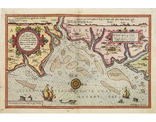WAGHENAER, L. J. - De zee cuften tufschen Dovere en Orfords nesse, daer de Teemse de Vermaerde Rivire van Lonen gelegens is. . . WAGHENAER, L. J. - De zee cuften tufschen Dovere en Orfords nesse, daer de Teemse de Vermaerde Rivire van Lonen gelegens is. . .