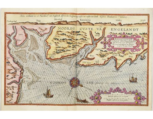 WAGHENAER, L. J. - Belchrijuinghe vande zee custen van Engelandt. . . WAGHENAER, L. J. - Belchrijuinghe vande zee custen van Engelandt. . .