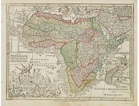 SEUTTER, M. -  Africa juxta navigationes et observat recentissimas. . . SEUTTER, M. -  Africa juxta navigationes et observat recentissimas. . .