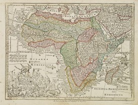 SEUTTER, M. -  Africa juxta navigationes et observat recentissimas. . .