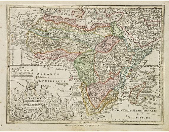 SEUTTER, M. - Africa juxta navigationes et observat recentissimas. . . SEUTTER, M. - Africa juxta navigationes et observat recentissimas. . .