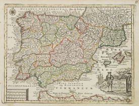 SEUTTER, M. -  Novillinta et accura tilsnia Regnorum Hispaniae et Portugalliae. . .