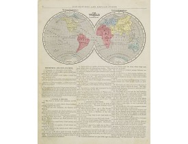 MORSE, S.E. -  The World Western & Eastern hemisphere.
