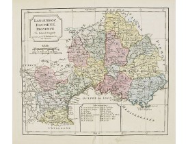 VAUGONDY, R. / DELAMARCHE. -  Languedoc, Dauphiné, Provence. VAUGONDY, R. / DELAMARCHE. -  Languedoc, Dauphiné, Provence.