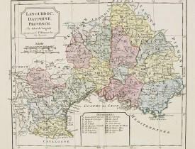 VAUGONDY, R. / DELAMARCHE. -  Languedoc, Dauphiné, Provence.