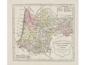 VAUGONDY, R. / DELAMARCHE. -  Guienne et Gascogne, Basse Navarre et Bearn. VAUGONDY, R. / DELAMARCHE. -  Guienne et Gascogne, Basse Navarre et Bearn.