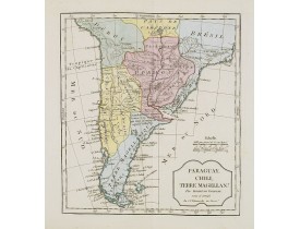 VAUGONDY, R. / DELAMARCHE. -  Paraguay, Chili, Terre Magellan. VAUGONDY, R. / DELAMARCHE. -  Paraguay, Chili, Terre Magellan.