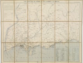 ANONYME. -  Plan géométrique des environs de Nice, de Monaco, et de Menton.