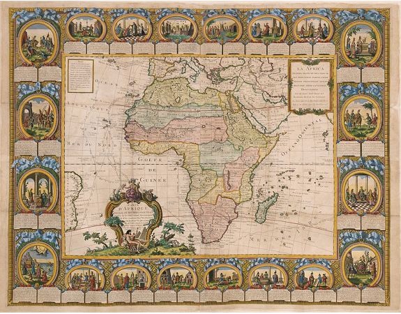 CLOUET / MONDHARE - Carte d'Afrique CLOUET / MONDHARE - Carte d'Afrique