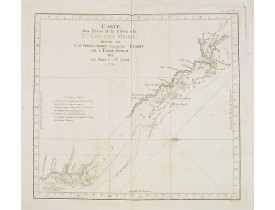 COOK, Captain James. -  Carte d'une Partie de la Côte, de la Nle Galles Meridle depuis le Cap Tribulation jusqu'au Detroit de l'Endeavour par le Lieut. J. Cook 1770. Tome IV. Pl. 3. COOK, Captain James. -  Carte d'une Partie de la Côte, de la Nle Galles Meridle depuis le Cap Tribulation jusqu'au Detroit de l'Endeavour par le Lieut. J. Cook 1770. Tome IV. Pl. 3.