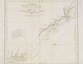 COOK, Captain James. -  Carte d'une Partie de la Côte, de la Nle Galles Meridle depuis le Cap Tribulation jusqu'au Detroit de l'Endeavour par le Lieut. J. Cook 1770. Tome IV. Pl. 3.