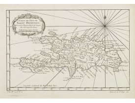 BELLIN, J.N. -  Carte de L'Isle de Saint Domingue. . .