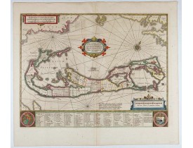 JANSSONIUS, J. -  Mappa Aestivarum Insularum, alias Barmudas.. JANSSONIUS, J. -  Mappa Aestivarum Insularum, alias Barmudas..