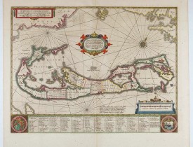 JANSSONIUS, J. -  Mappa Aestivarum Insularum, alias Barmudas..