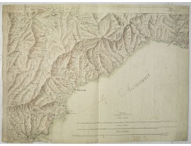 ANONYME. -  [Manuscript map of the Ligurian coast fom Pietra to Genova].