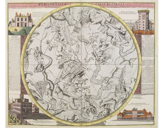 DOPPELMAYR, J.G. / HOMANN, J.B. - Hemisphaerium Coeli Australe in quo Fixarum. . . DOPPELMAYR, J.G. / HOMANN, J.B. - Hemisphaerium Coeli Australe in quo Fixarum. . .