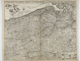 DE WIT, F. -  Comitatus Flandriae Tabula, In Lucem Edita A Frederico De Wit.