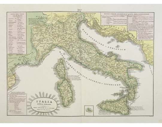 TASSO, G. - L'Italia antica-romana. TASSO, G. - L'Italia antica-romana.