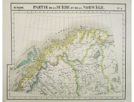 VANDERMAELEN, Ph. -  Europe. Partie de la Suède et de la Norwège. N°1.