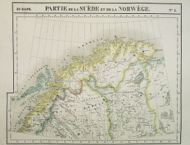 VANDERMAELEN, Ph. -  Europe. Partie de la Suède et de la Norwège. N°1.