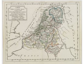 DE LAPORTE, L'Abbé. -  Carte des Pays Bas  . . . DE LAPORTE, L'Abbé. -  Carte des Pays Bas  . . .