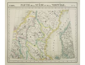 VANDERMAELEN, Ph. -  Europe. Partie de la Suède et de la Norwège. N°3. VANDERMAELEN, Ph. -  Europe. Partie de la Suède et de la Norwège. N°3.