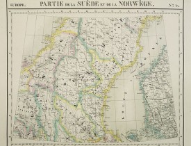 VANDERMAELEN, Ph. -  Europe. Partie de la Suède et de la Norwège. N°3.