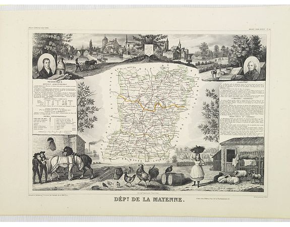 LEVASSEUR, V. -  Dépt. De La Mayenne. N°52.  [ Laval ]