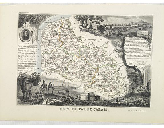LEVASSEUR, V. -  Dépt. Du Pas de Calais. N°61. [ Calais & Boulogne-sur-Mer ]