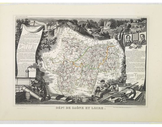 LEVASSEUR, V. - Dépt. De Saône et Loire. N°70. LEVASSEUR, V. - Dépt. De Saône et Loire. N°70.