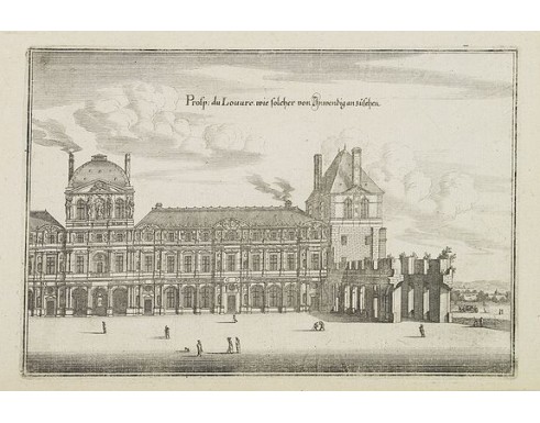 MERIAN, C. - Prosp: du Louvre.wie solcher von Inwendig an zusehen. MERIAN, C. - Prosp: du Louvre.wie solcher von Inwendig an zusehen.