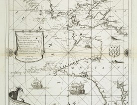 CORONELLI, V.M. -  Citta, porto, e rada di Brest, e . . . Nella Bretagna . . .