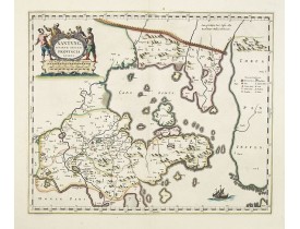 BLAEU, J. -  Xantung, sinarum imperii provincia quatra. BLAEU, J. -  Xantung, sinarum imperii provincia quatra.