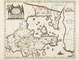 BLAEU, J. -  Xantung, sinarum imperii provincia quatra.